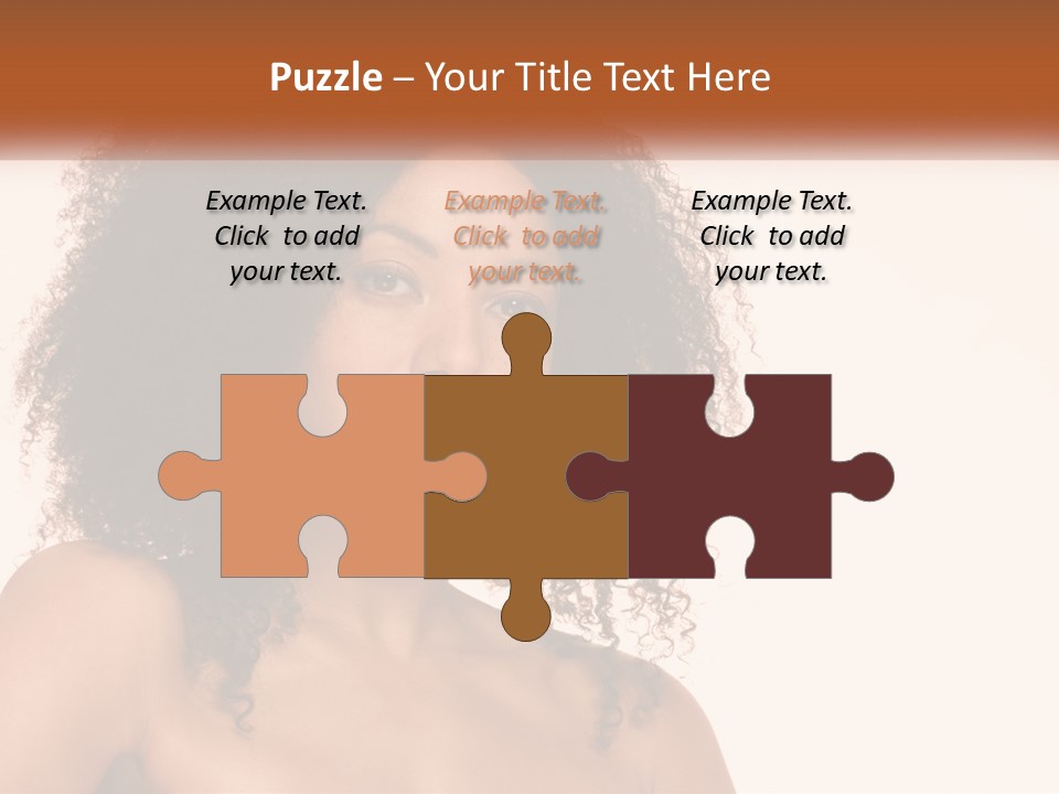 Girl Kinky Portrait PowerPoint Template