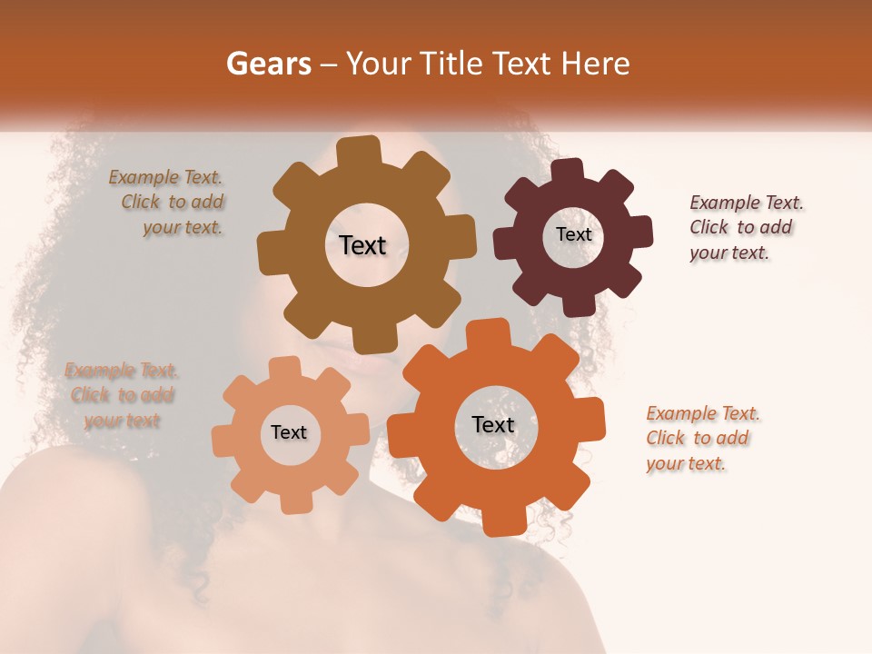 Girl Kinky Portrait PowerPoint Template