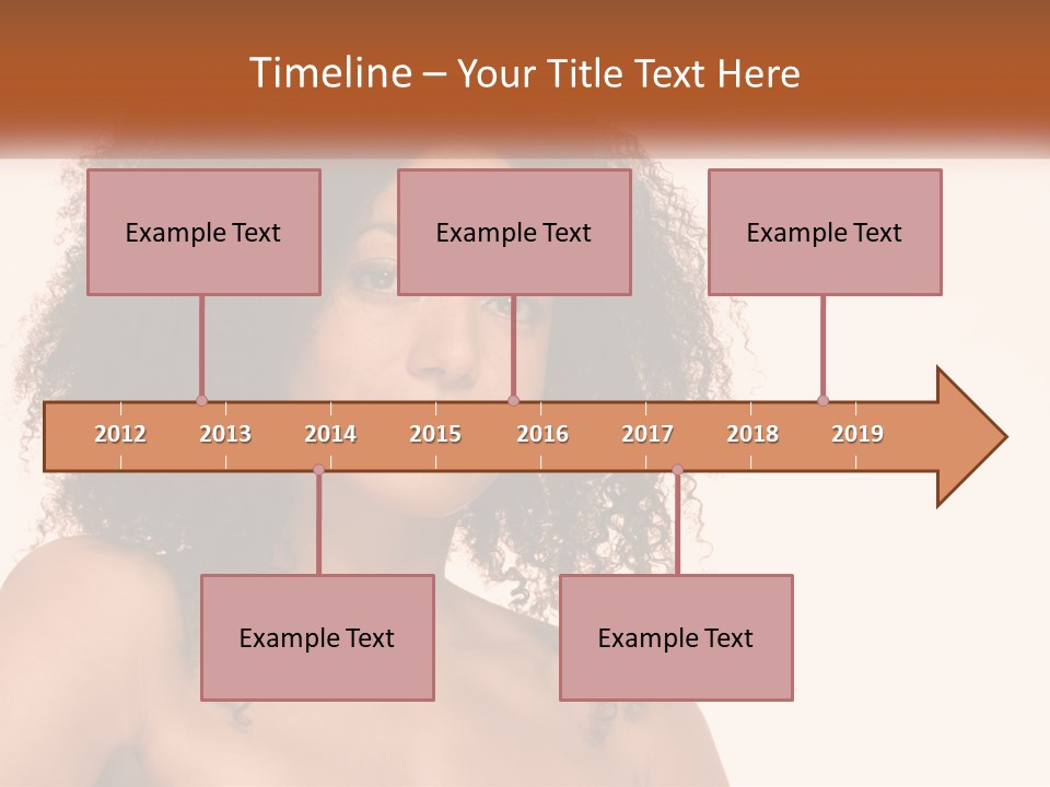 Girl Kinky Portrait PowerPoint Template