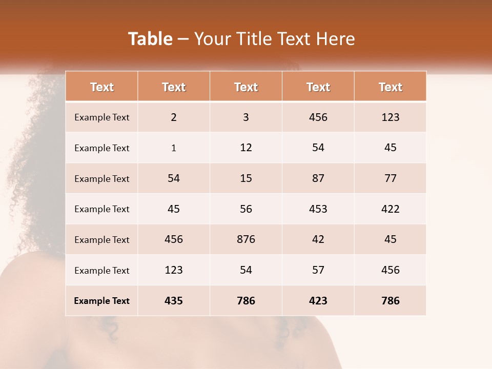 Girl Kinky Portrait PowerPoint Template