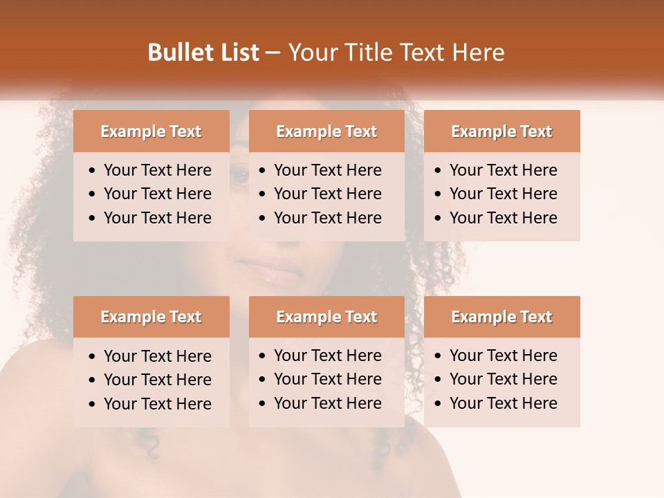 Girl Kinky Portrait PowerPoint Template