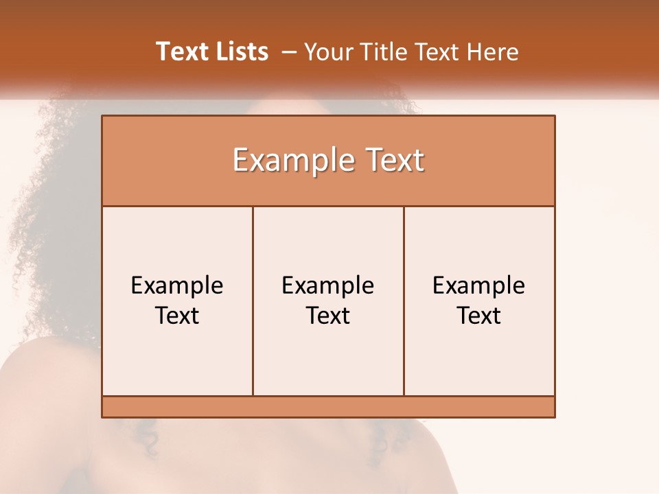 Girl Kinky Portrait PowerPoint Template