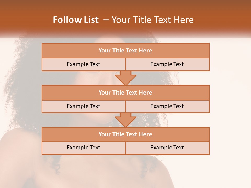 Girl Kinky Portrait PowerPoint Template