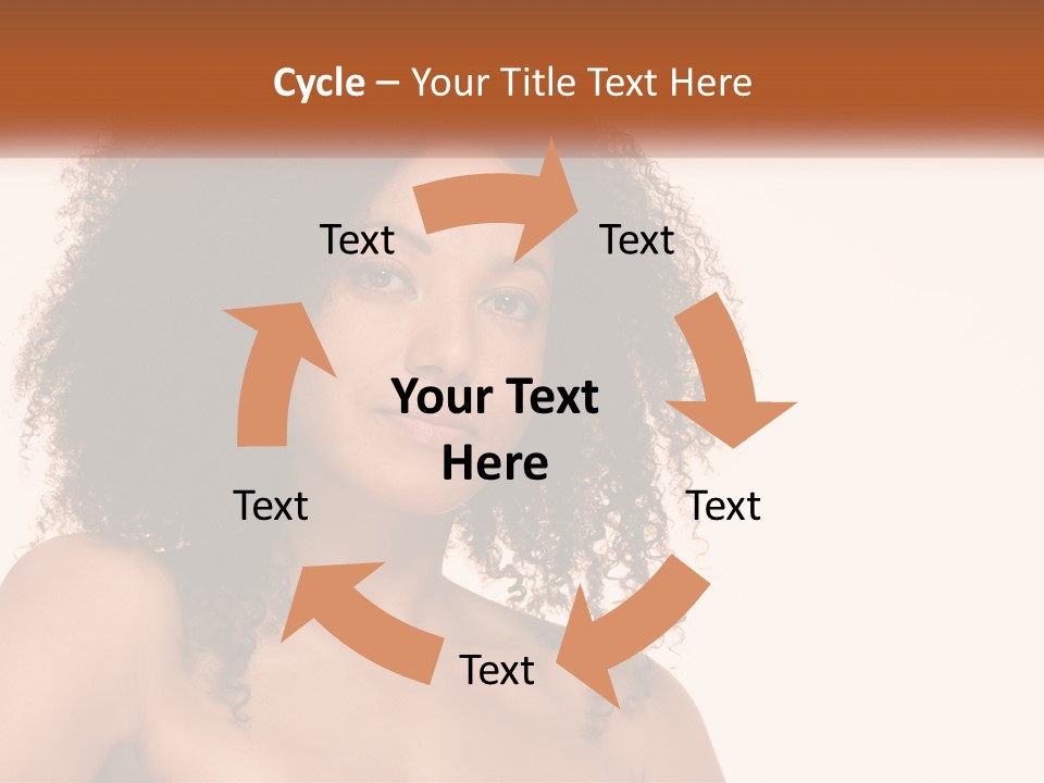 Girl Kinky Portrait PowerPoint Template