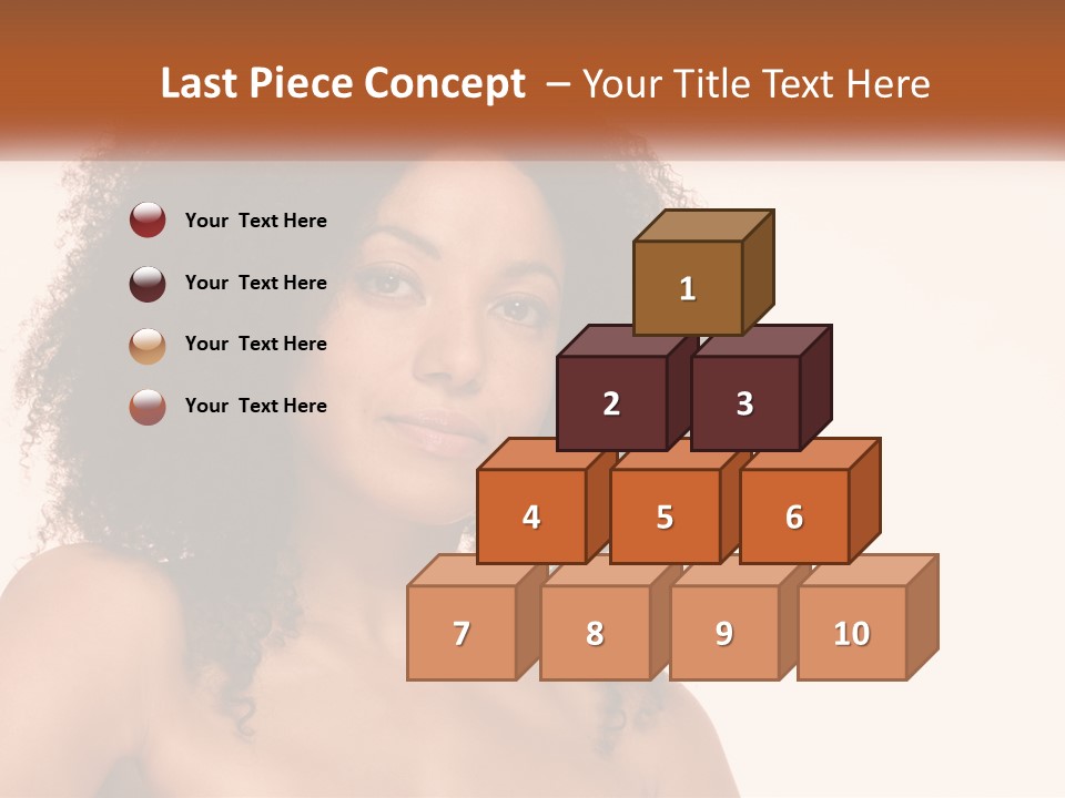 Girl Kinky Portrait PowerPoint Template