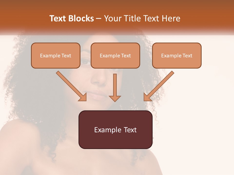 Girl Kinky Portrait PowerPoint Template