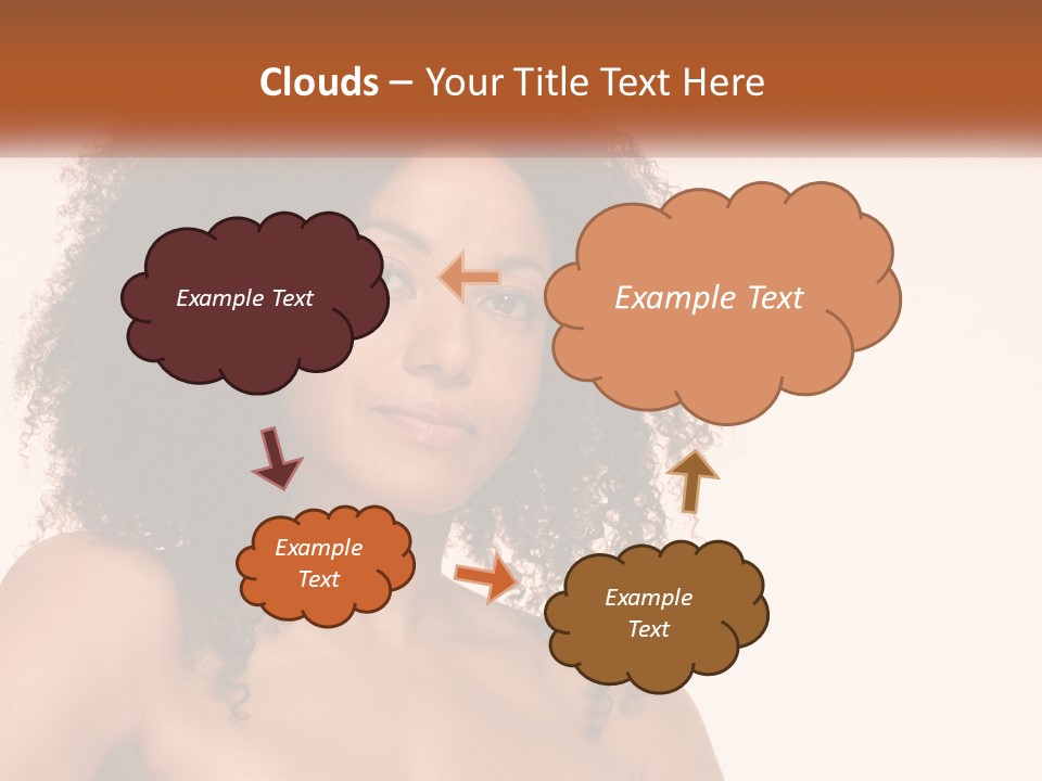 Girl Kinky Portrait PowerPoint Template