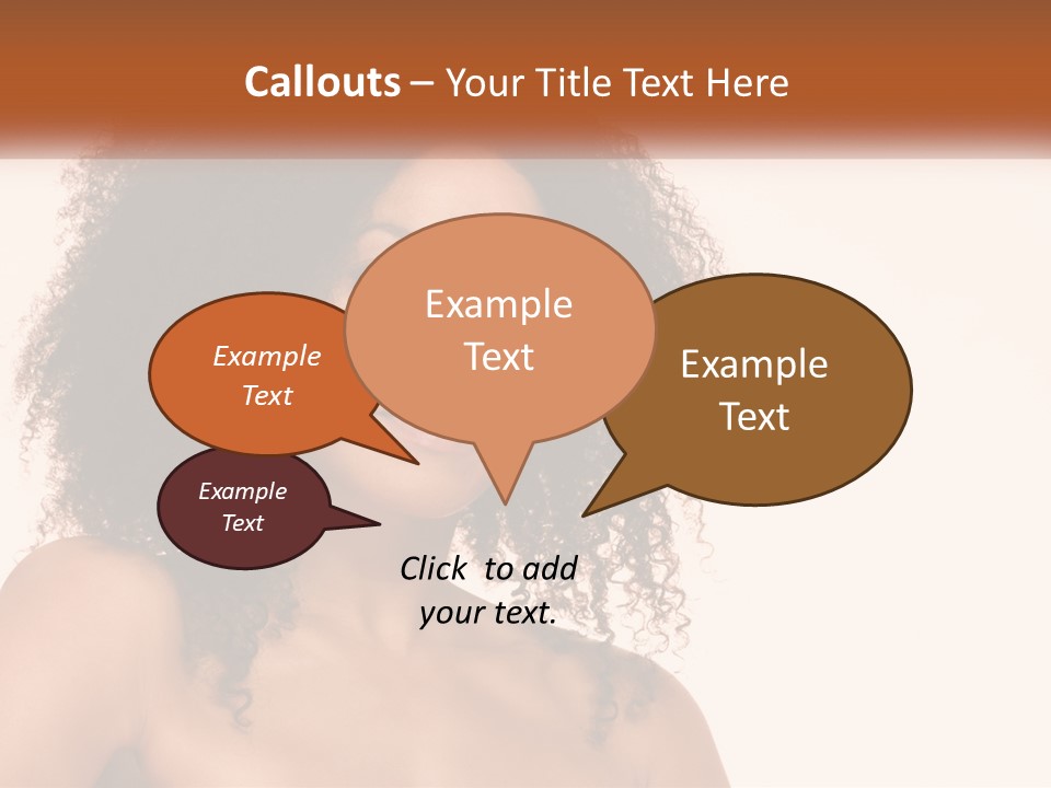 Girl Kinky Portrait PowerPoint Template