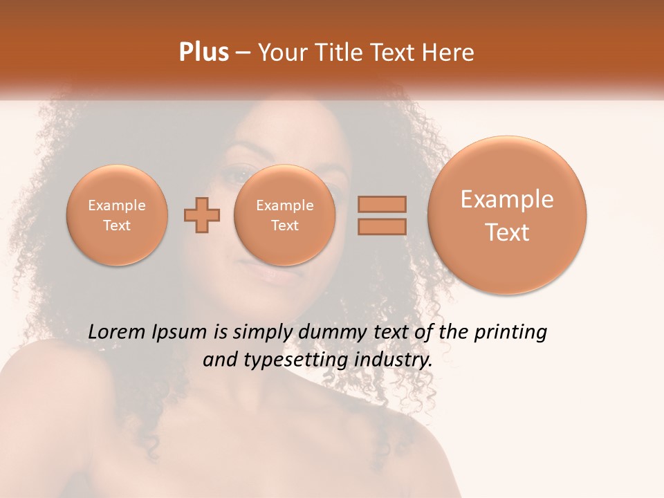 Girl Kinky Portrait PowerPoint Template