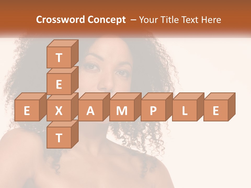 Girl Kinky Portrait PowerPoint Template