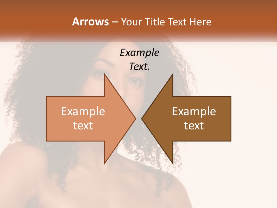 Girl Kinky Portrait PowerPoint Template