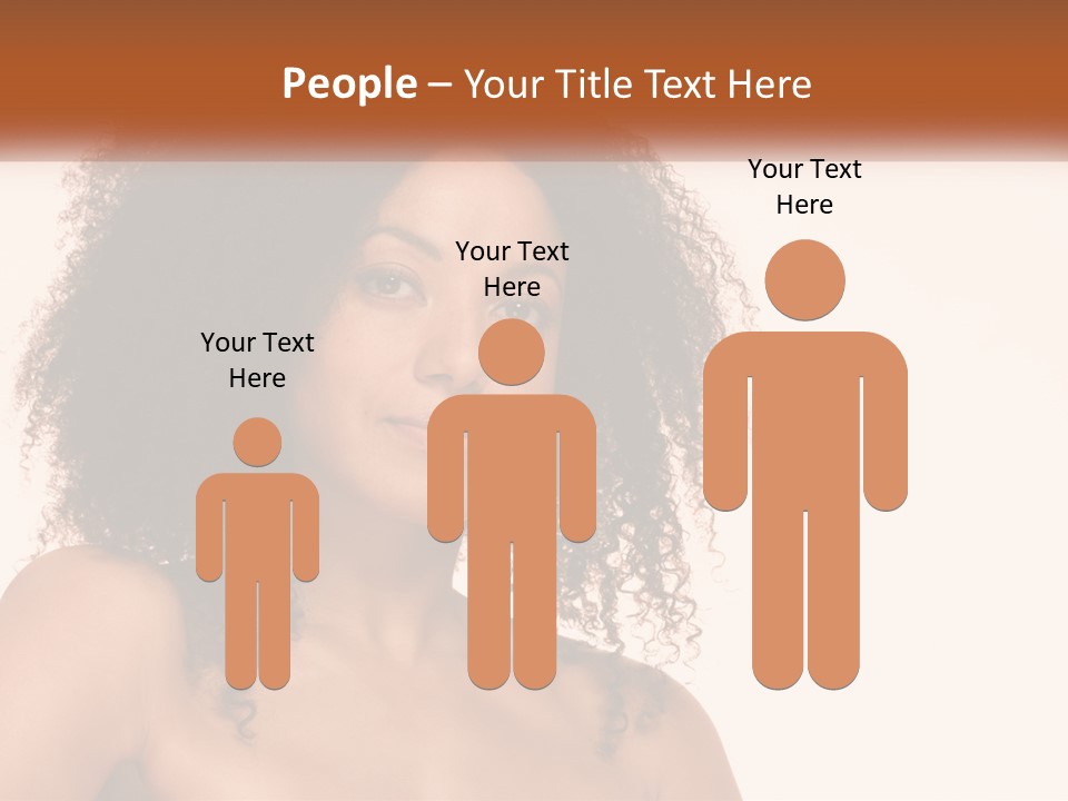 Girl Kinky Portrait PowerPoint Template