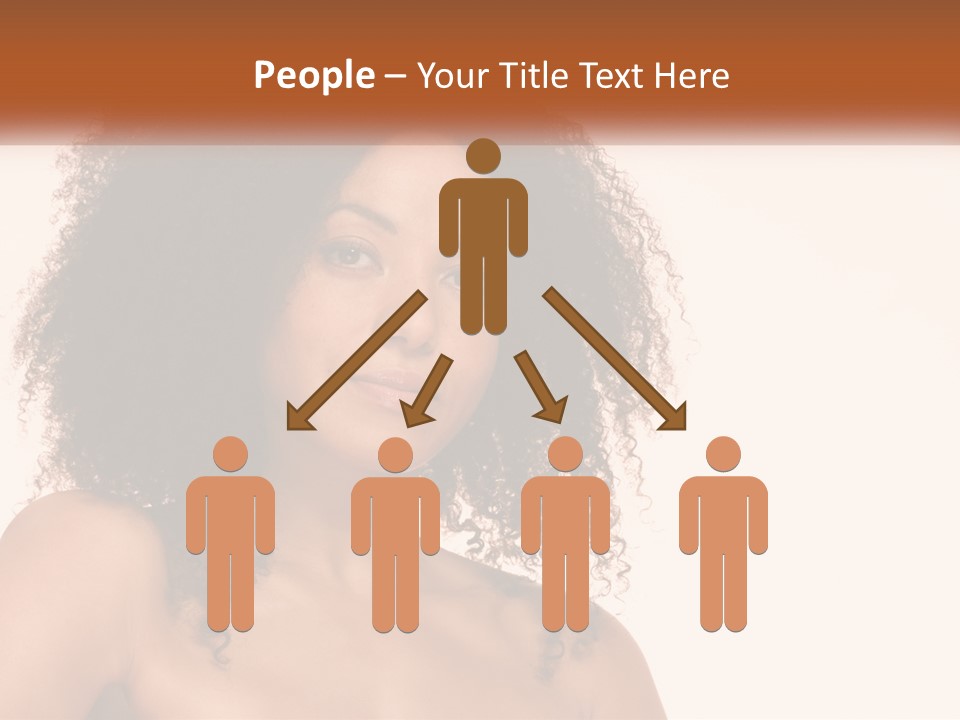 Girl Kinky Portrait PowerPoint Template