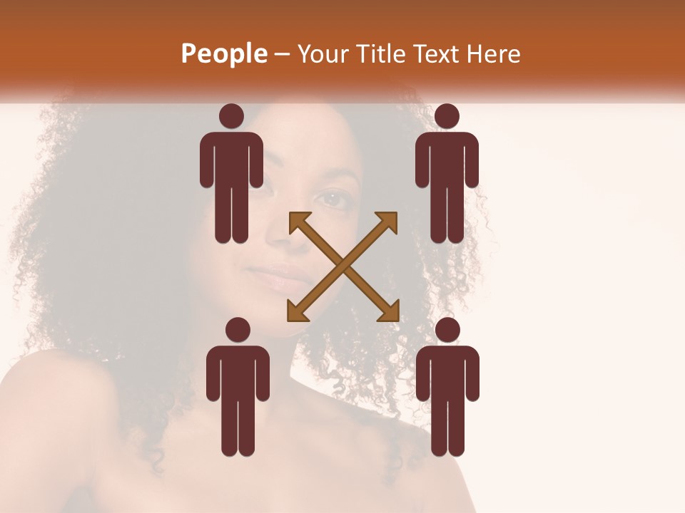 Girl Kinky Portrait PowerPoint Template