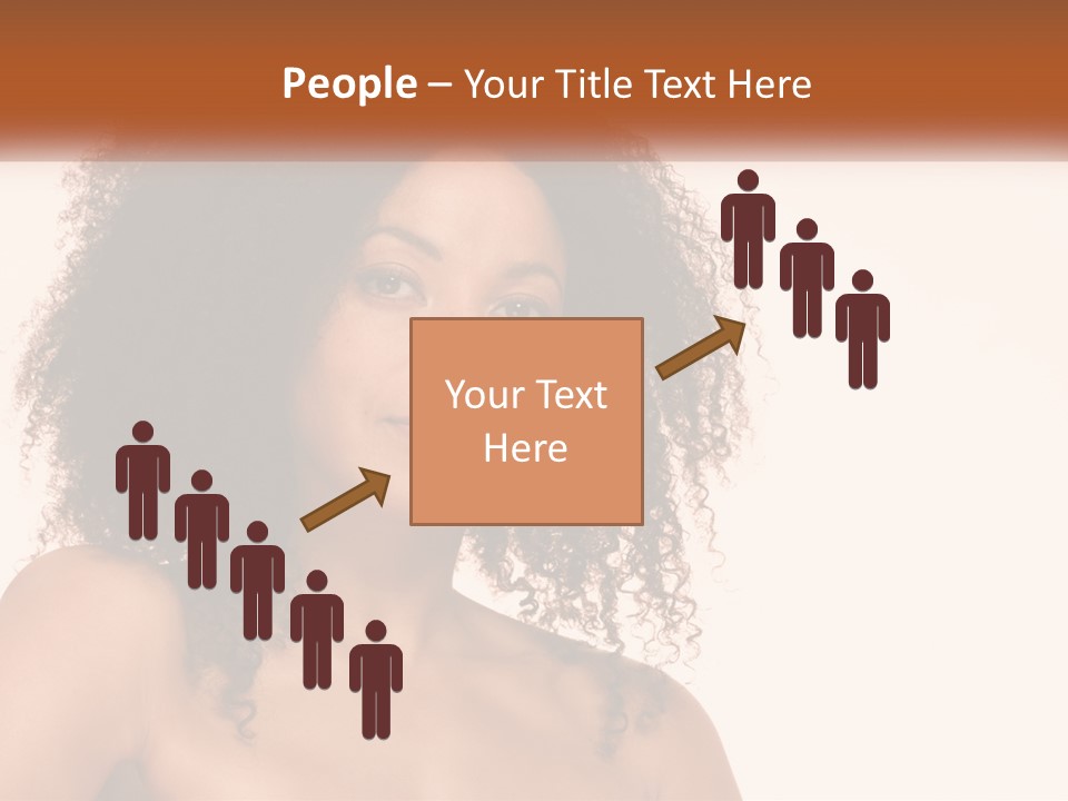 Girl Kinky Portrait PowerPoint Template