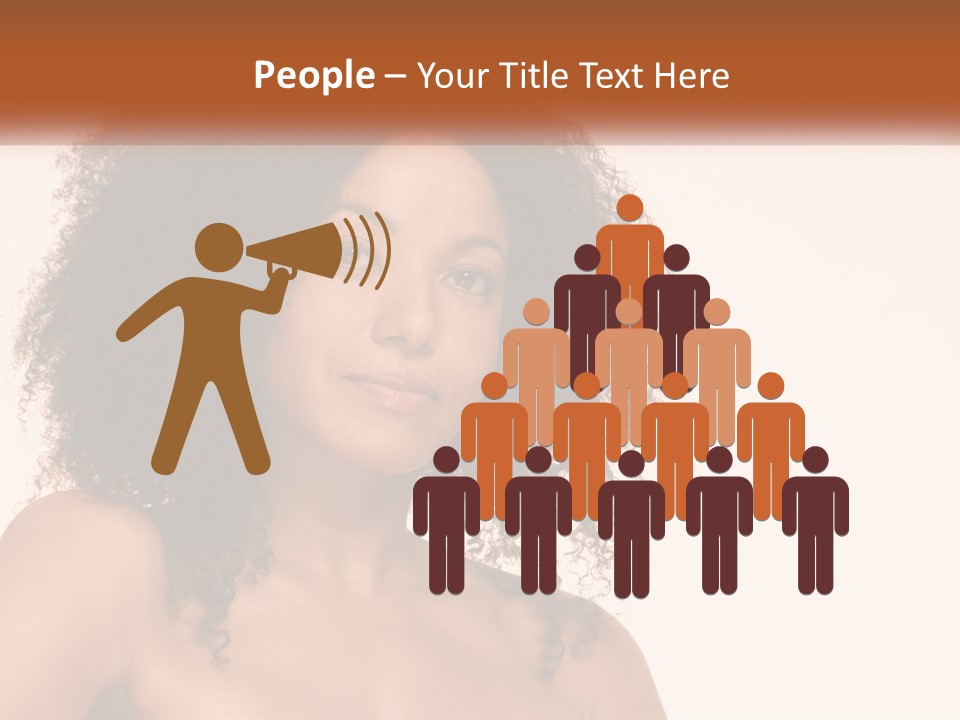 Girl Kinky Portrait PowerPoint Template