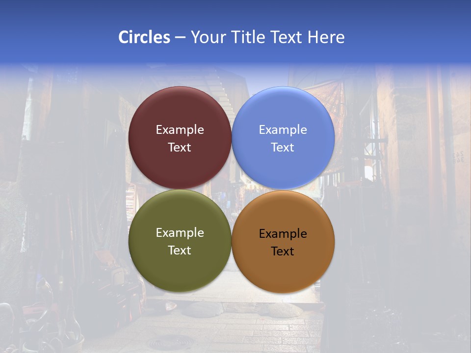 City Dress Bazaar PowerPoint Template