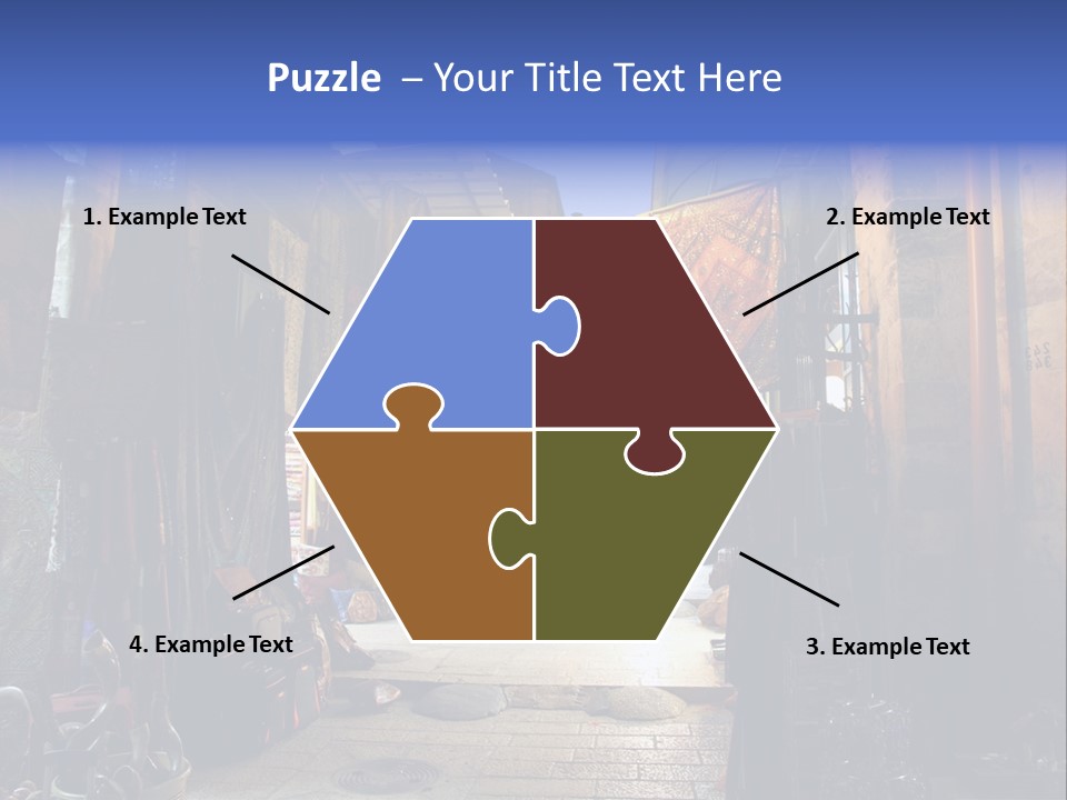 City Dress Bazaar PowerPoint Template