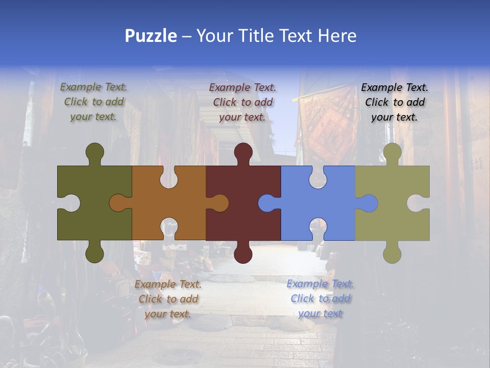 City Dress Bazaar PowerPoint Template