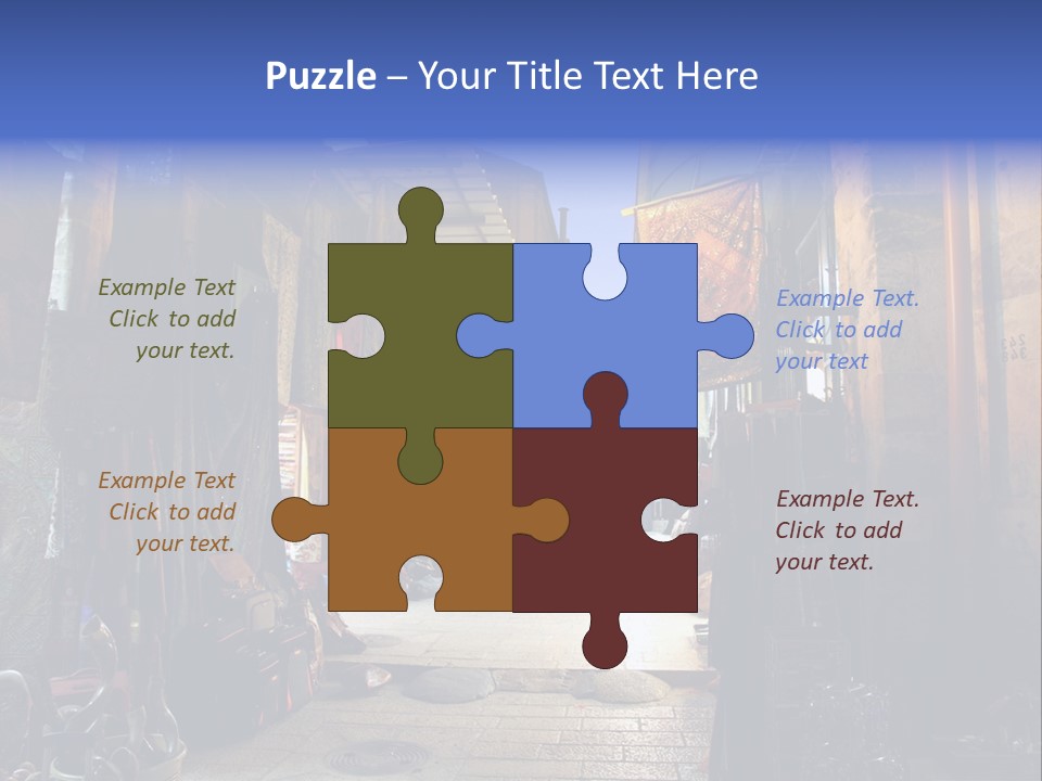 City Dress Bazaar PowerPoint Template