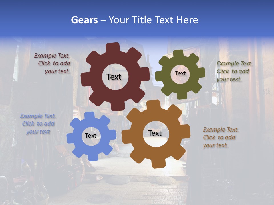 City Dress Bazaar PowerPoint Template