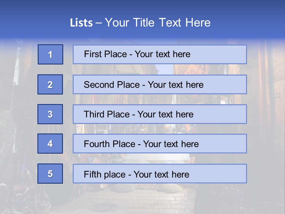 City Dress Bazaar PowerPoint Template