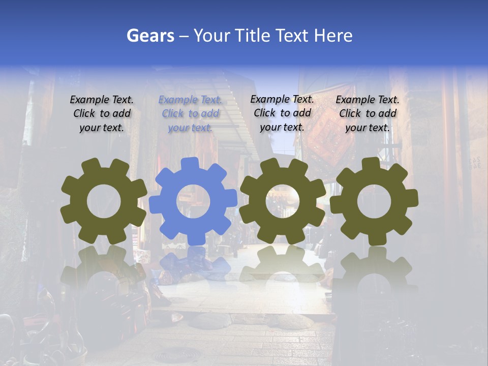 City Dress Bazaar PowerPoint Template