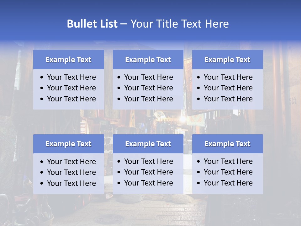 City Dress Bazaar PowerPoint Template