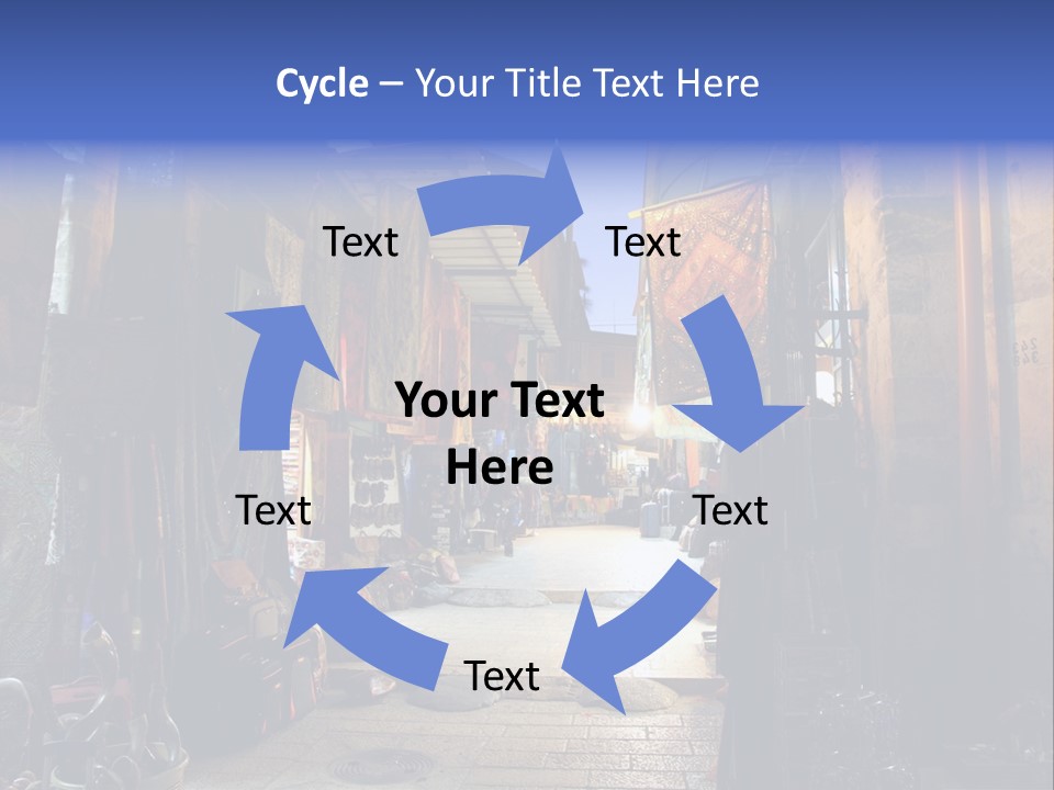 City Dress Bazaar PowerPoint Template