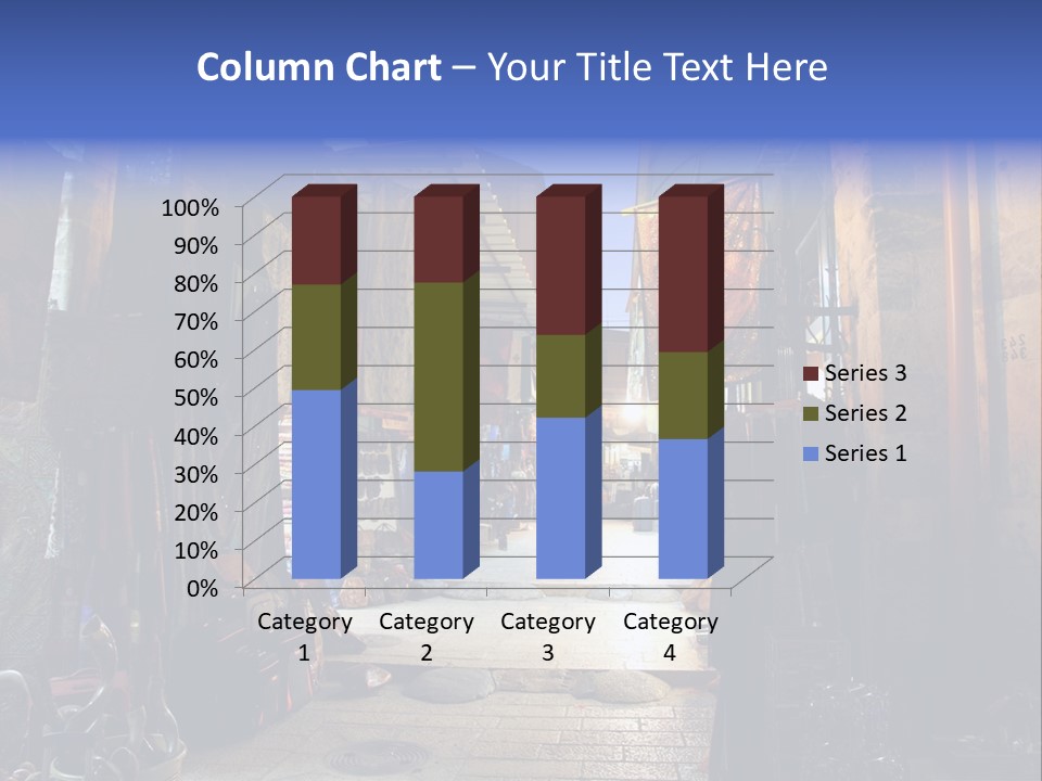 City Dress Bazaar PowerPoint Template