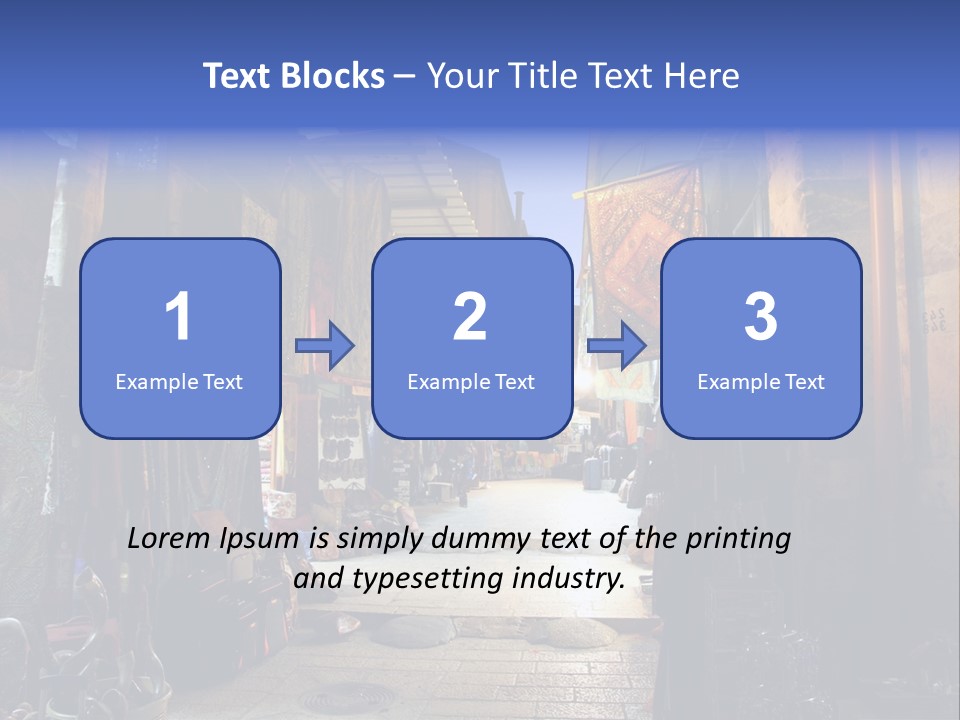 City Dress Bazaar PowerPoint Template