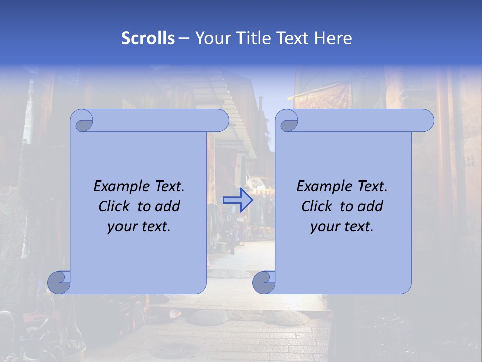 City Dress Bazaar PowerPoint Template