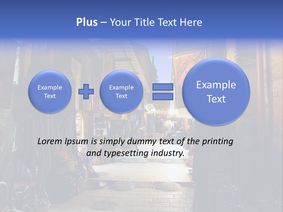 City Dress Bazaar PowerPoint Template