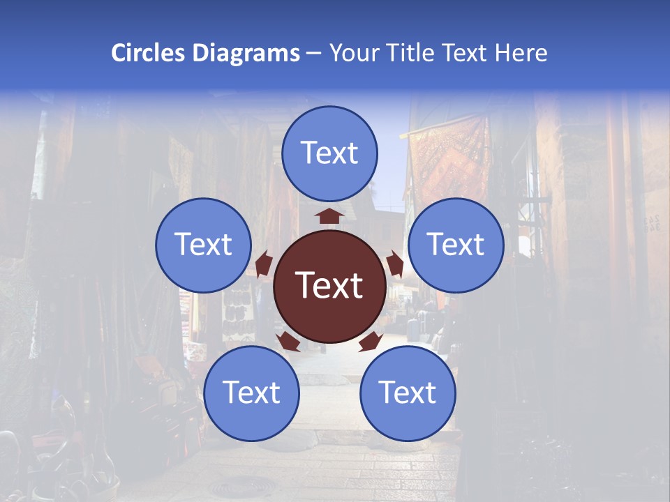 City Dress Bazaar PowerPoint Template