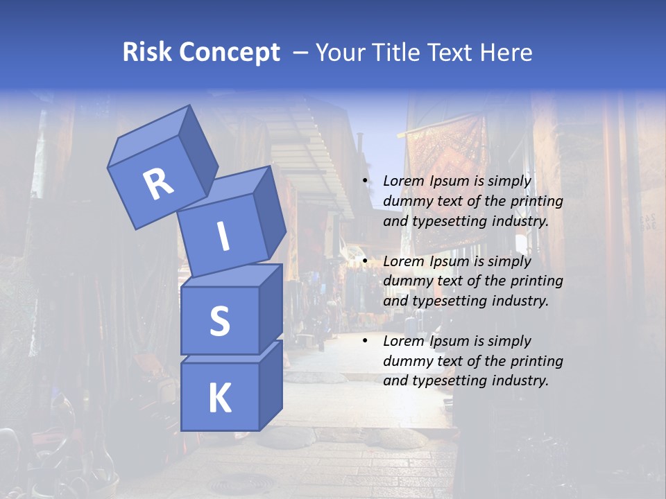 City Dress Bazaar PowerPoint Template