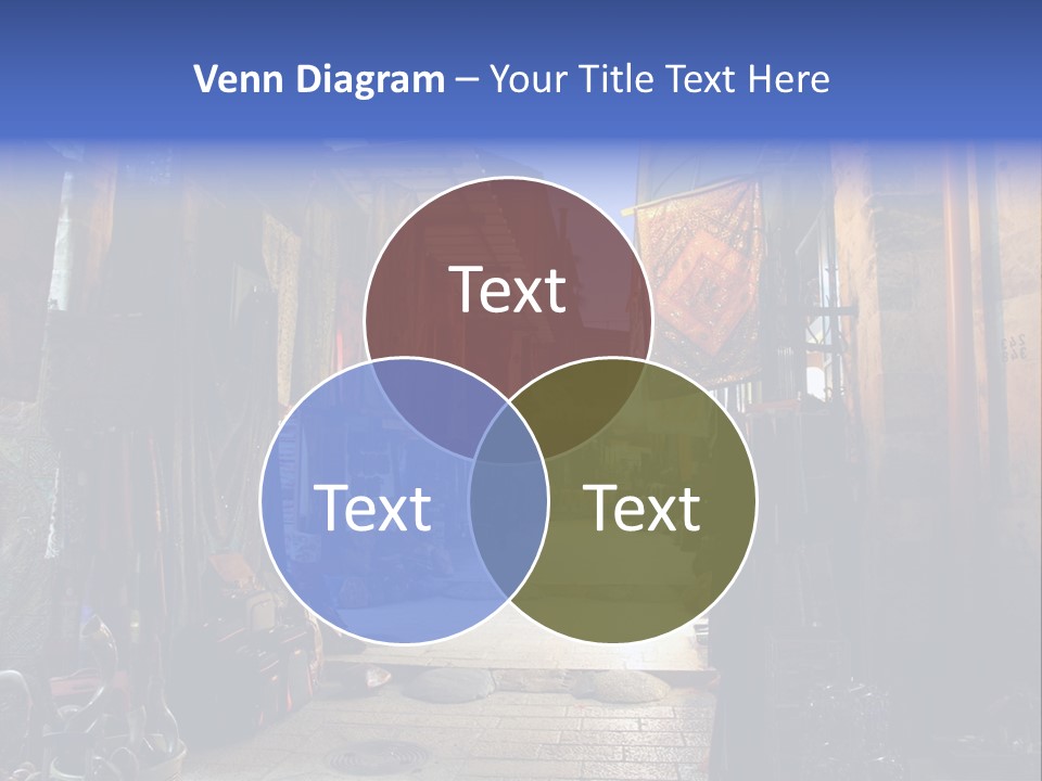 City Dress Bazaar PowerPoint Template