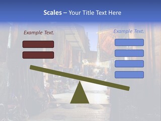 City Dress Bazaar PowerPoint Template