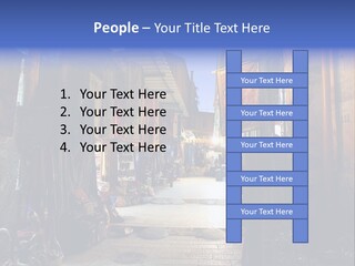 City Dress Bazaar PowerPoint Template