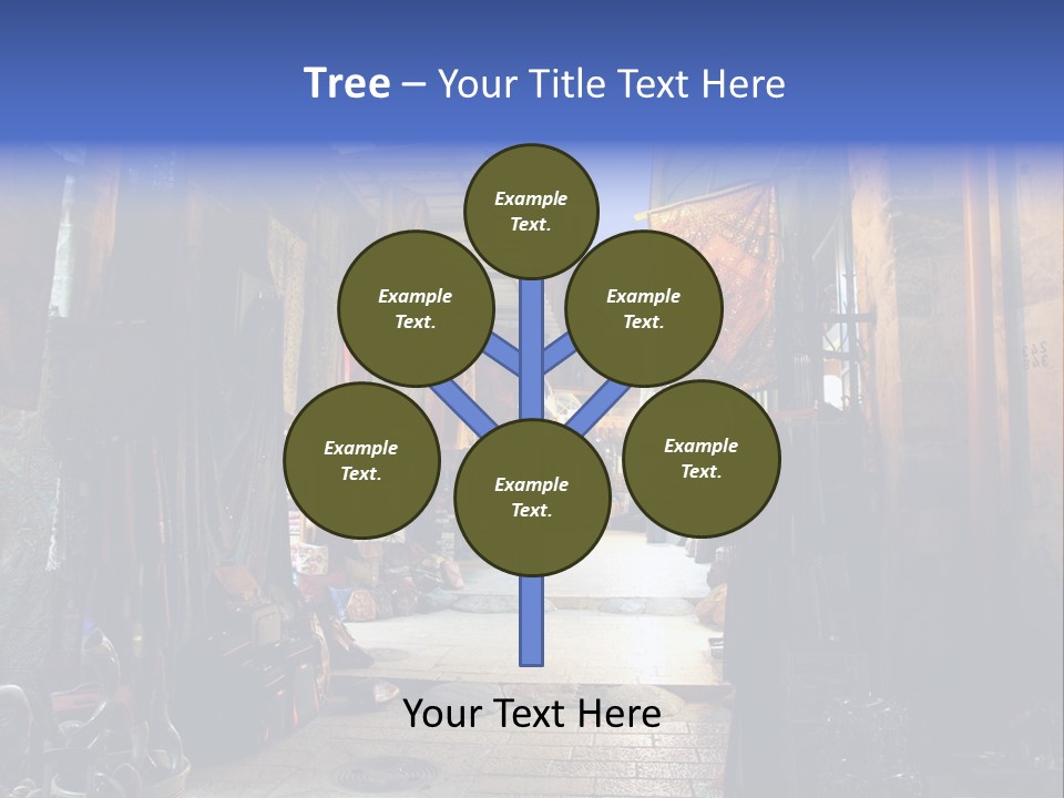 City Dress Bazaar PowerPoint Template