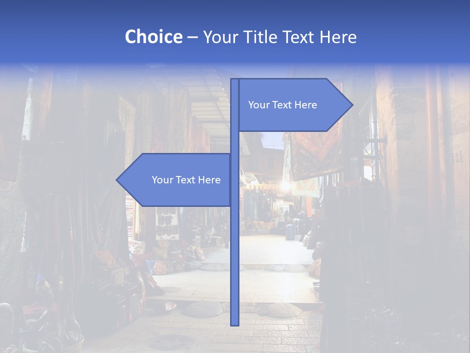 City Dress Bazaar PowerPoint Template