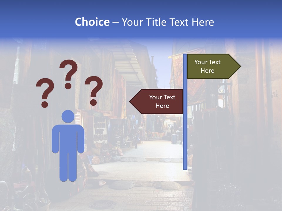 City Dress Bazaar PowerPoint Template