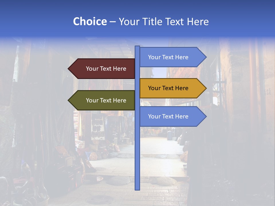 City Dress Bazaar PowerPoint Template