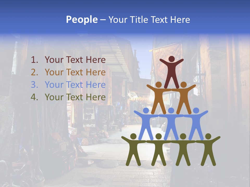 City Dress Bazaar PowerPoint Template