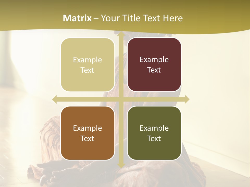 Baddhakonasana Feminine Mental PowerPoint Template