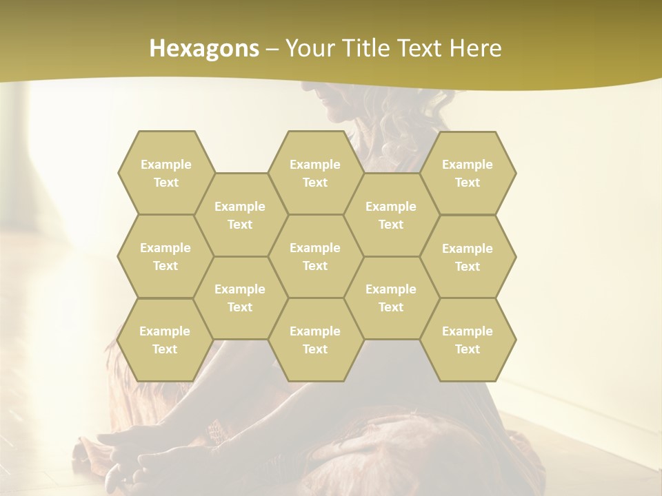 Baddhakonasana Feminine Mental PowerPoint Template