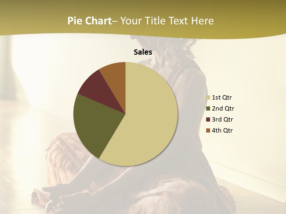 Baddhakonasana Feminine Mental PowerPoint Template