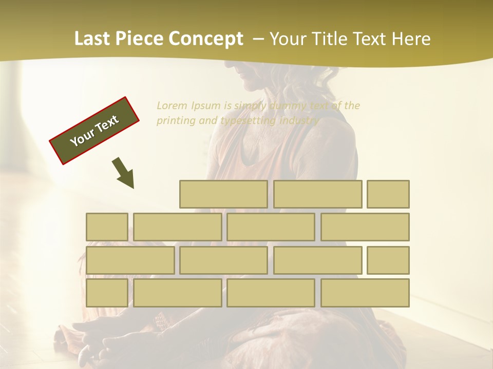 Baddhakonasana Feminine Mental PowerPoint Template