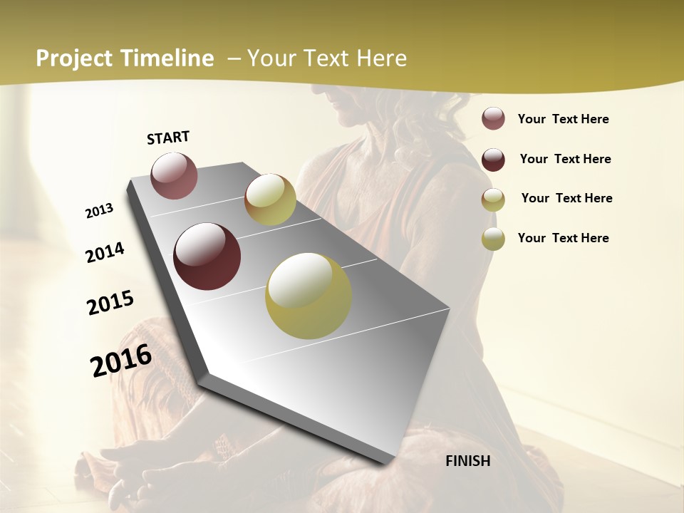 Baddhakonasana Feminine Mental PowerPoint Template