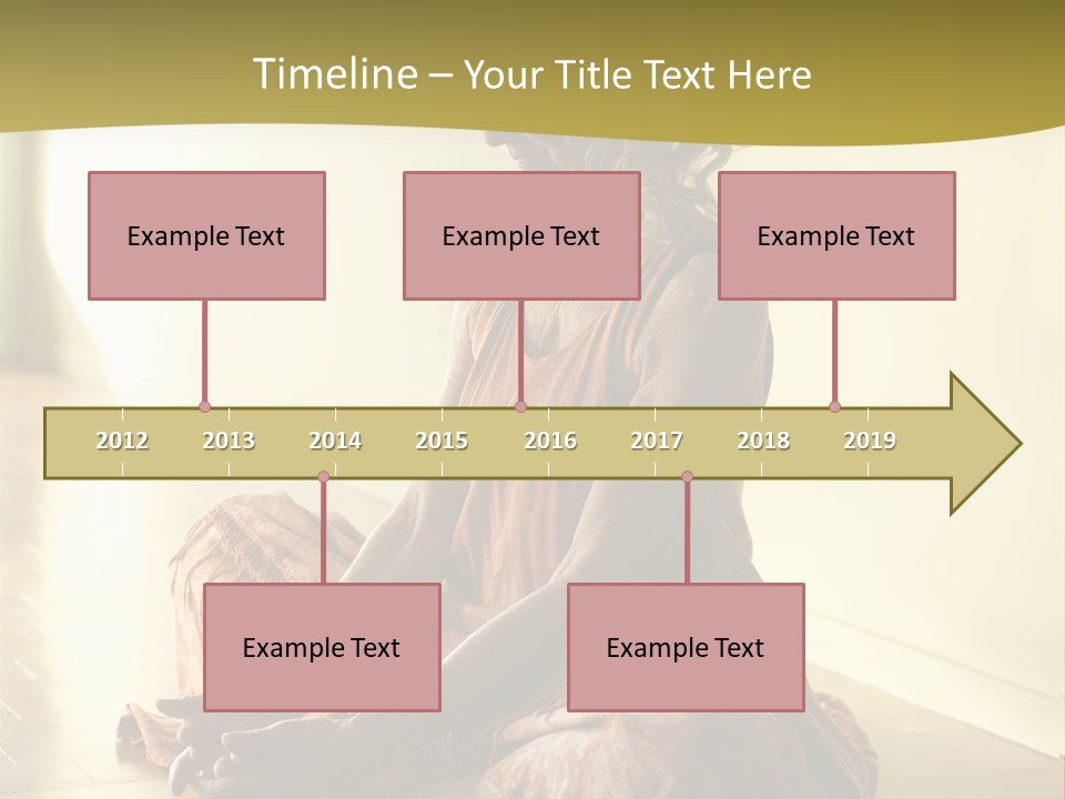 Baddhakonasana Feminine Mental PowerPoint Template