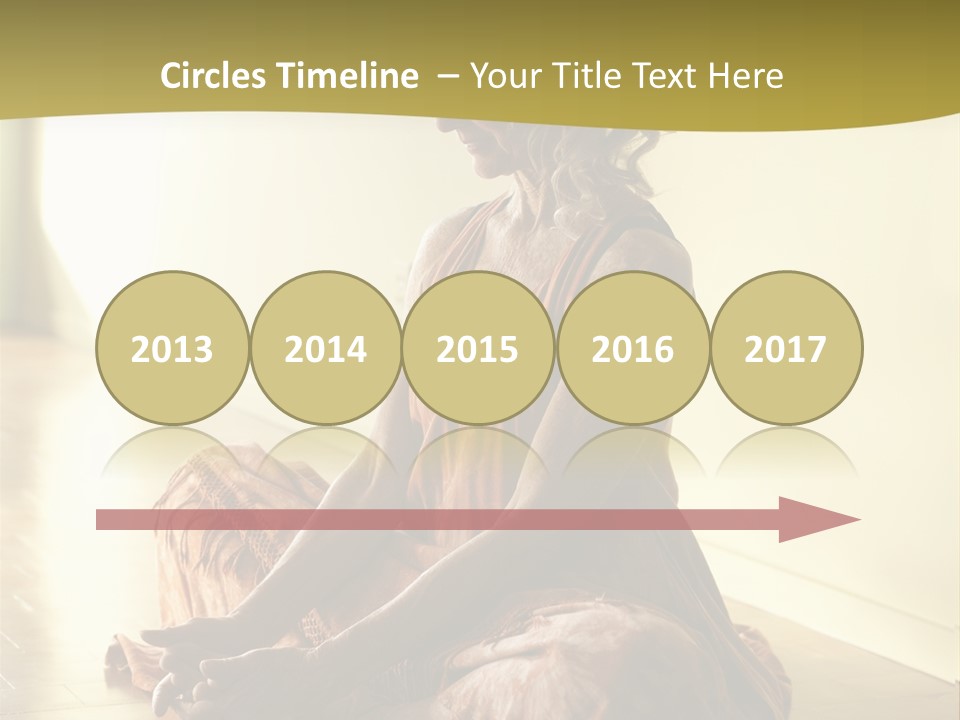 Baddhakonasana Feminine Mental PowerPoint Template